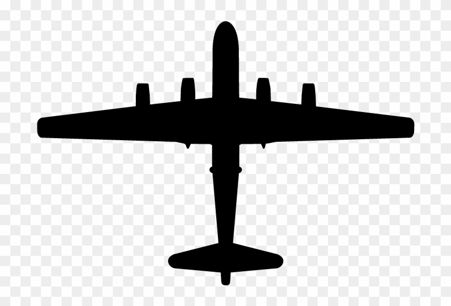 Top View Wingspan - Boeing B-52 Stratofortress Clipart