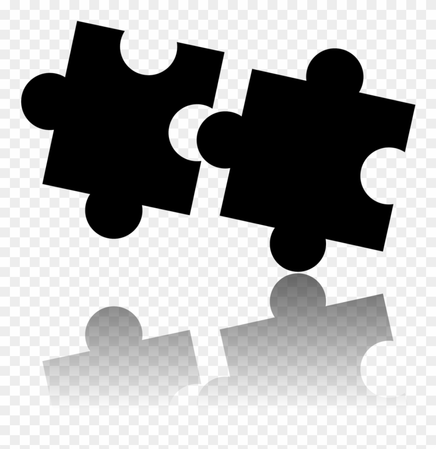 Offer,puzzle,puzzle Piece,piecing - จิ๊ ก ซอ สี ดำ Clipart