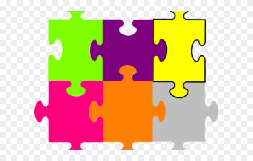 4 Puzzle Pieces Png Clipart