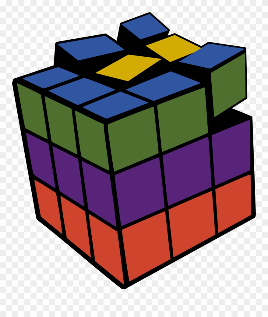 Puzzles Clipart Rubik's Cube - Rubiks Cube Vector Png Transparent Png