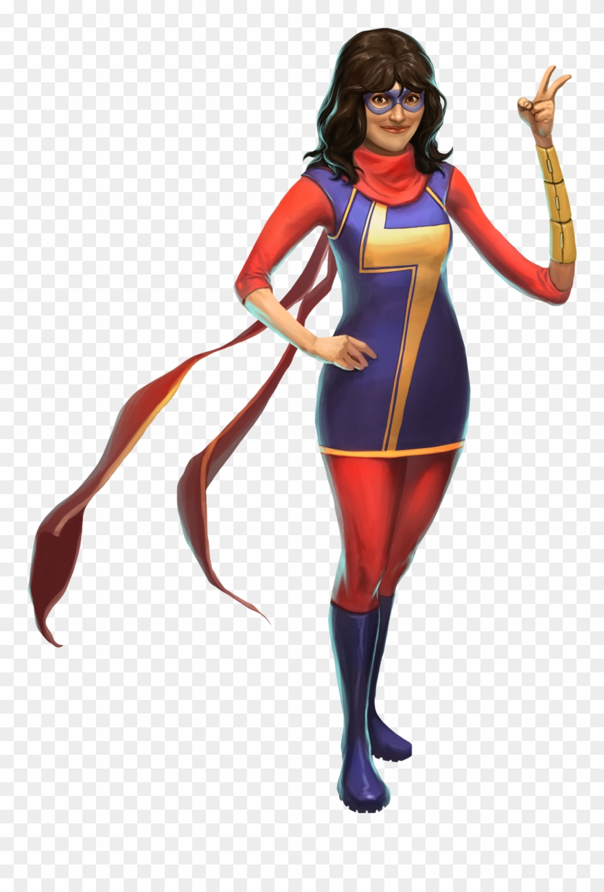 #kamala #khan #clip #art - Kamala Khan Marvel - Png Download
