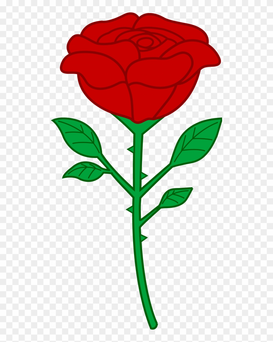 Security Pics Of Cartoon Roses Clipart - Clip Art Of Rose - Png Download