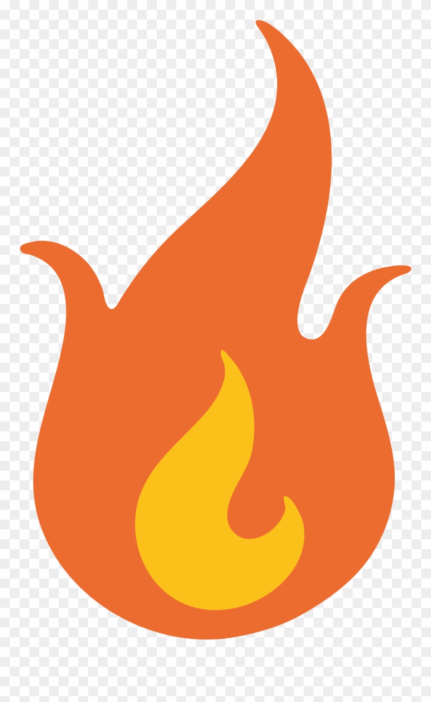 Flame Clipart Emoji - Transparent Fire Emoji Png