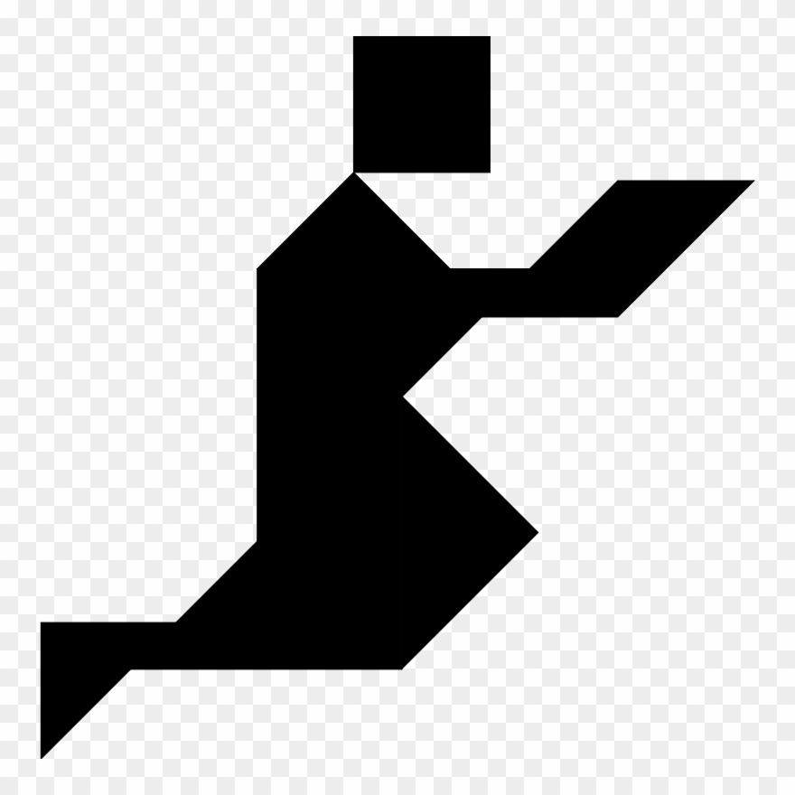 Clipart Tangram Microsoft Clip Art Ugly Puzzle Template - Imagens De Tangram Preto E Branco - Png Download