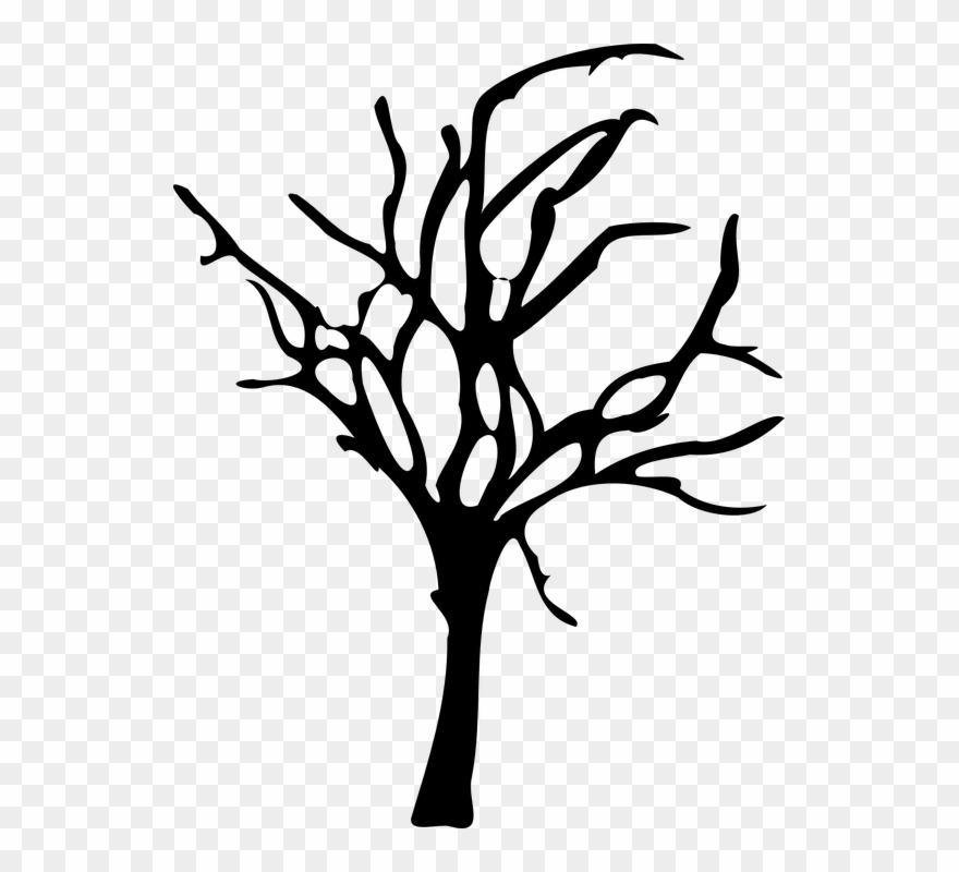 Barren Clipart Dead Forest - Dead Tree Vector Png Transparent Png