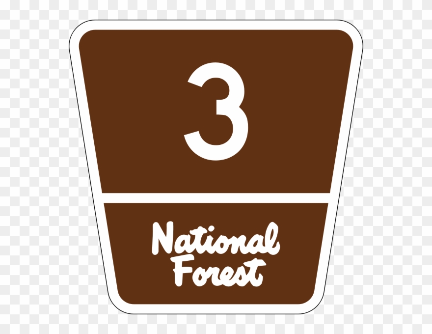 240 × 240 Pixels - National Forest Route Sign Clipart