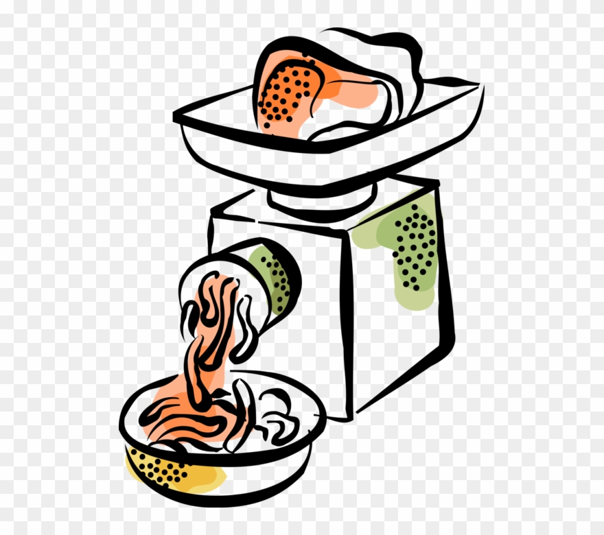 Vector Illustration Of Kitchen Appliance Meat Grinder - Meat Grinder Clipart - Png Download
