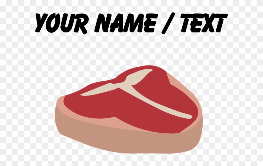 Custom T Bone Steak T-shirt - High Jump Silhouette Clipart