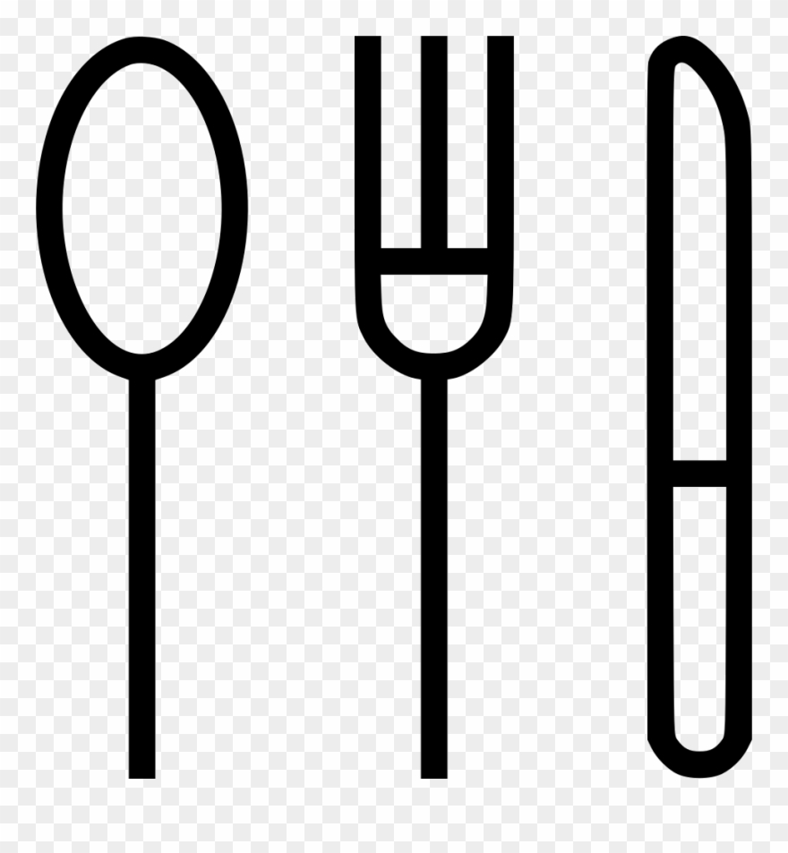 Knife Svg Fork Spoon Clip Art Library Library - Spoon - Png Download