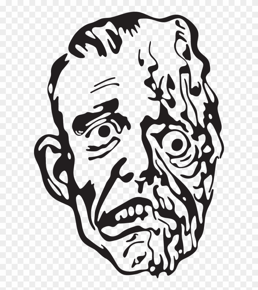 Monster - Melted Face Clip Art - Png Download