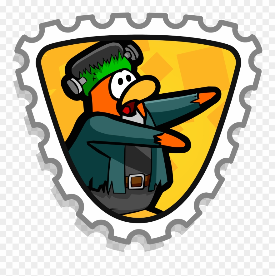 Monster Mash Stamp - Logo Stamp Club Penguin Clipart