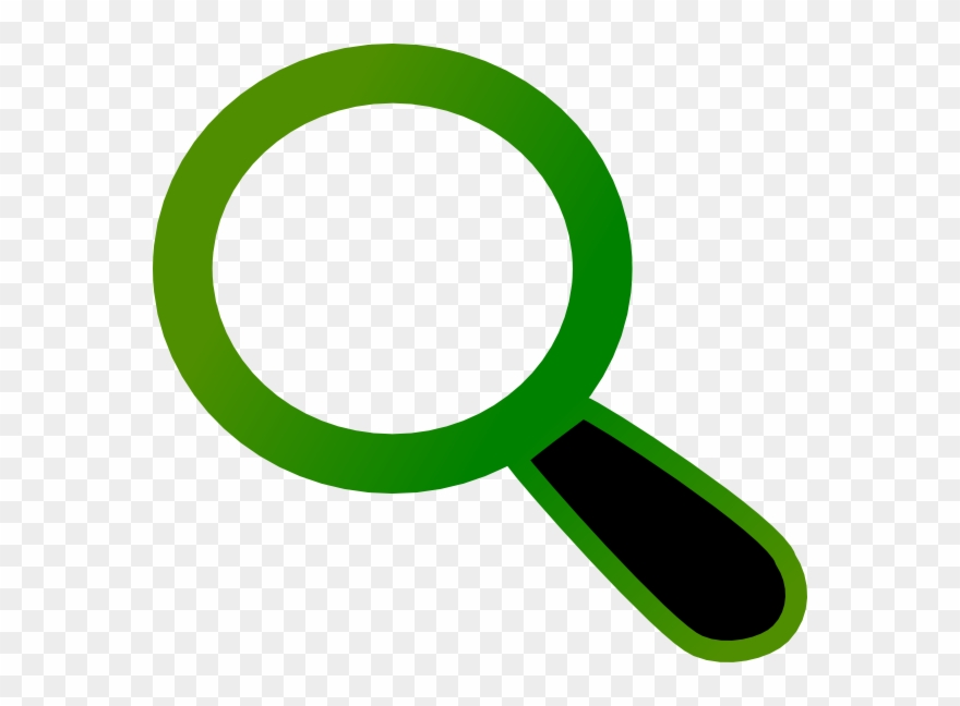 Green Magnify Glass Clipart