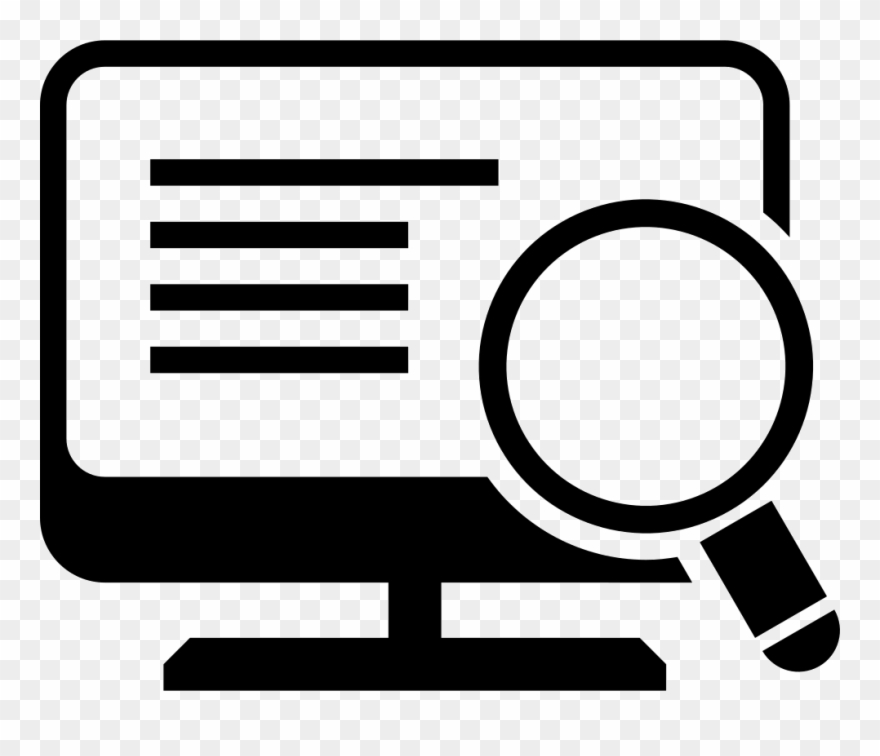 Computer Free Collection Download - Computer Magnifying Glass Icon Clipart
