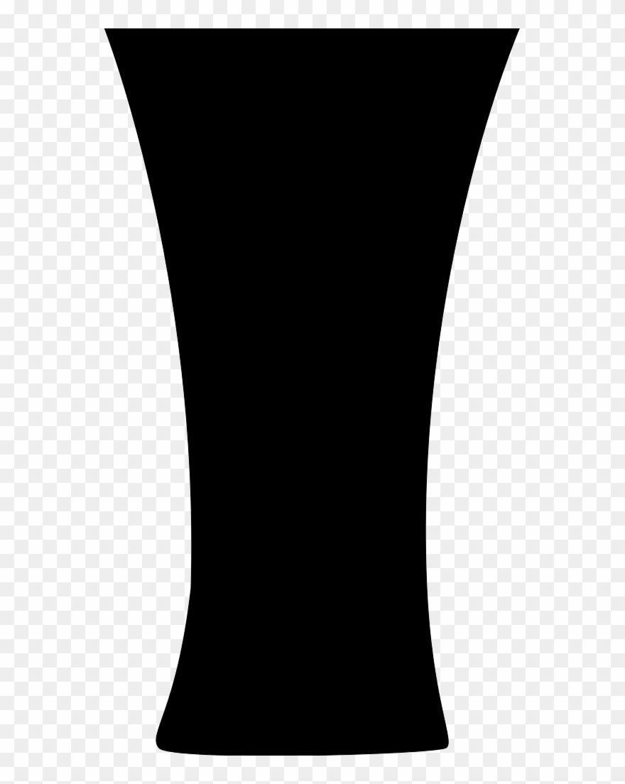 Pilsner Glass Silhouette - Highball Glass Silhouette Clipart