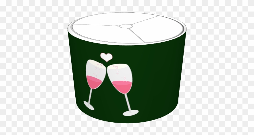 Champagne Glasses With Heart - Wine Glass Clipart