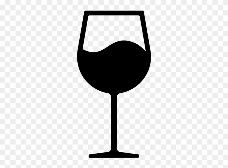 Wine Rubber Stamp - Wine Glass Clipart