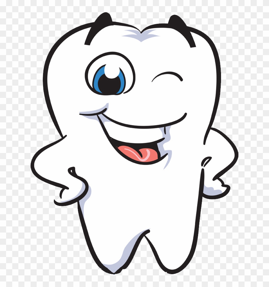Clipart Smile White Tooth - Funny Tooth - Png Download