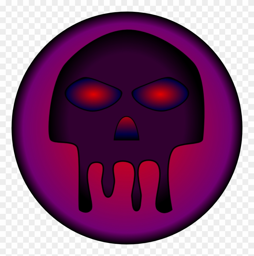 Evil Skull By Boomershin On Clipart Library - Skull - Png Download