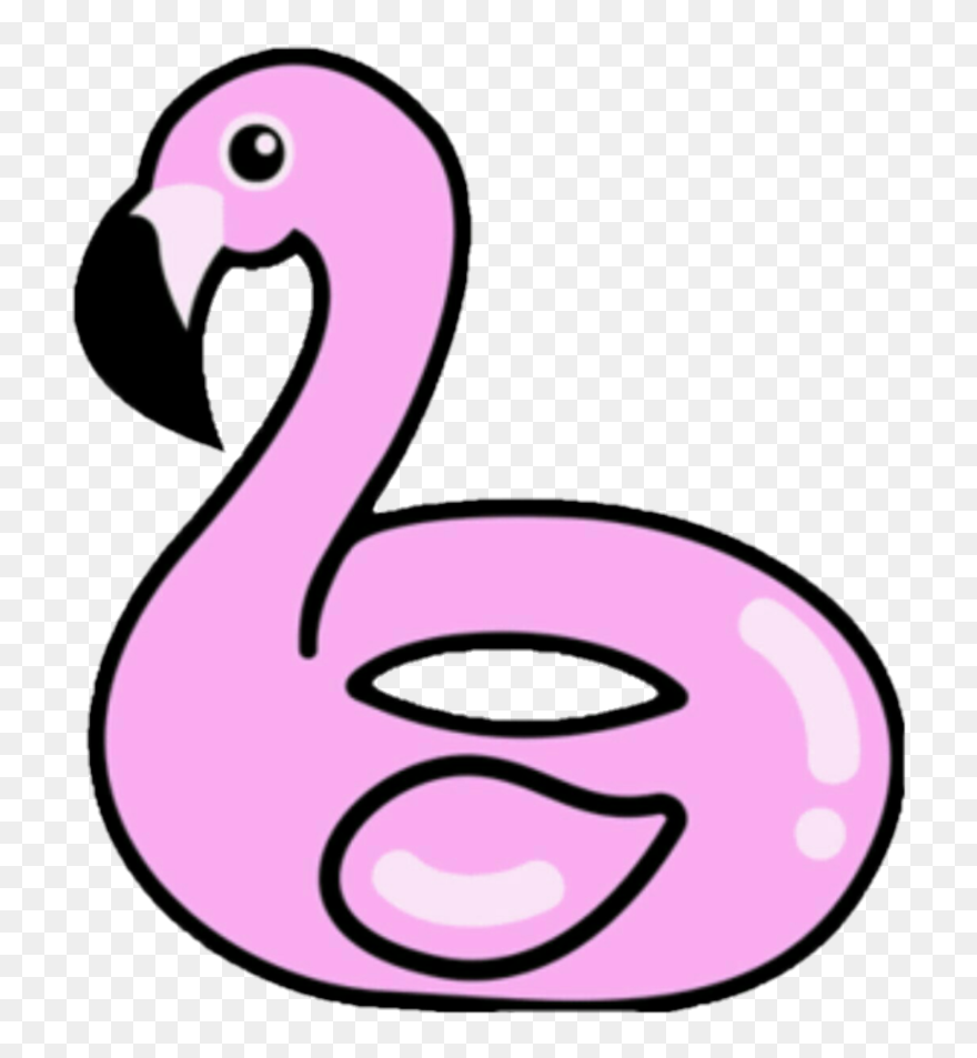 Summer Flamingo Poolfloat Vibes Sticker - Gif Clipart