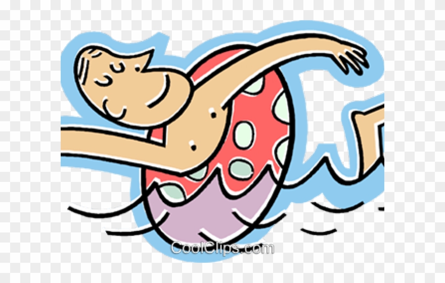 Man Clipart Swimming - Swimming Coloring In For Kindergarten - Png Download