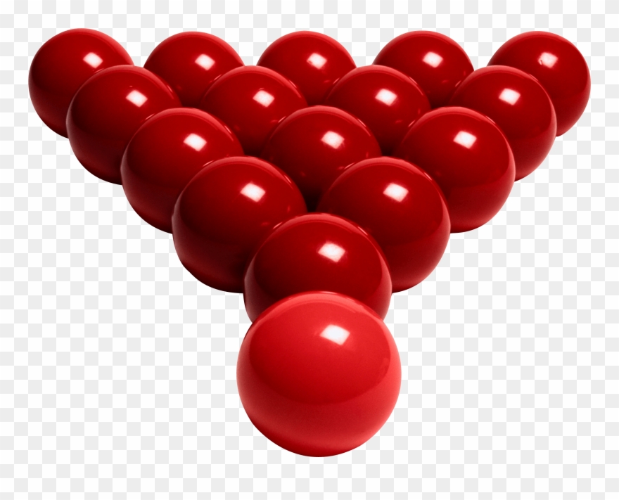 Billiard Red Balls - Snooker Balls Png Clipart