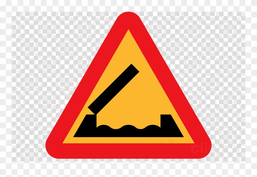 Bridge Road Sign Clipart Traffic Sign Warning Sign - Food Silhouette Png Transparent Png