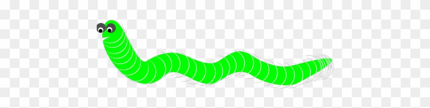 Worm Clipart Straight - Worm With Transparent Background - Png Download