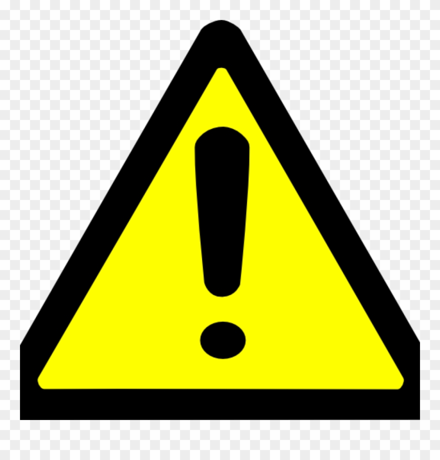 Warning Sign Clipart Warning Sign Clip Art At Clker - Yellow Warning Triangle - Png Download