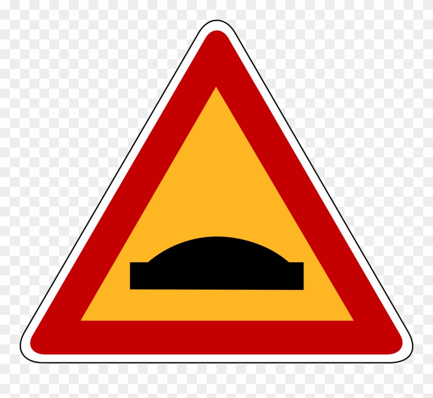 Speed Humps Sign Clipart