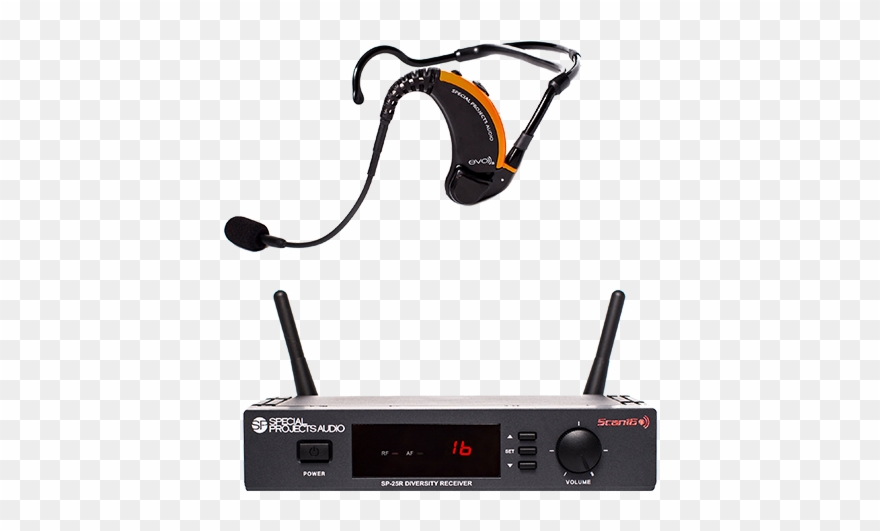 Special Projects Evo Wireless Mic System - Special Projects Audio Evo 25 Headset Clipart