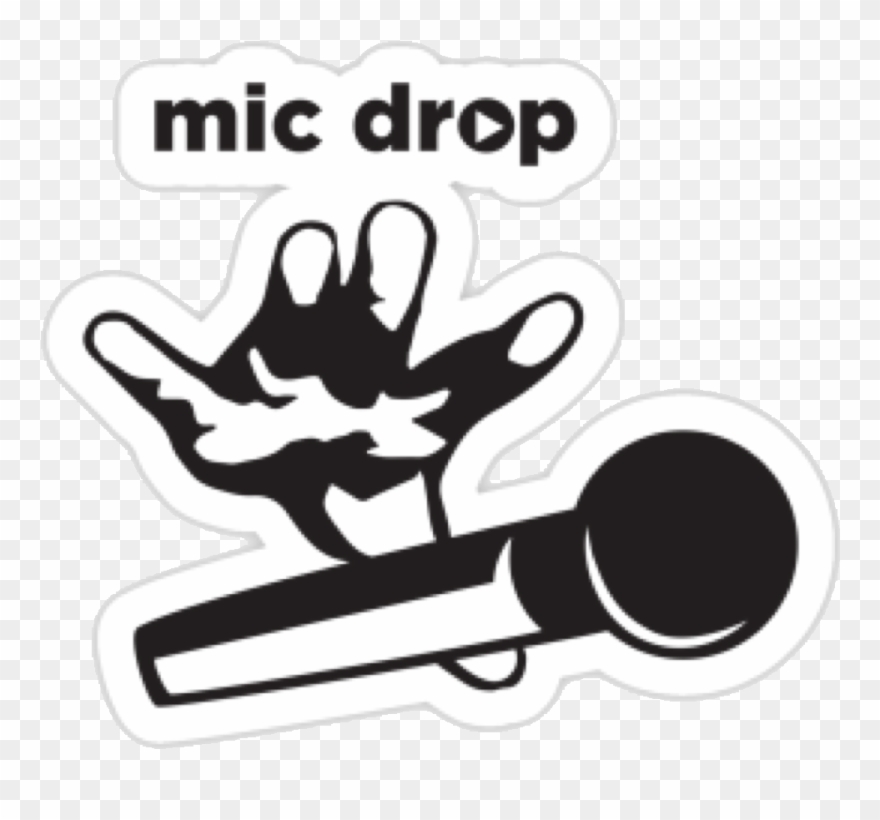 Drop The Mic Tee Shirt Clipart