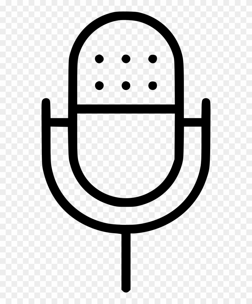 Vintage Microphone Comments Clipart