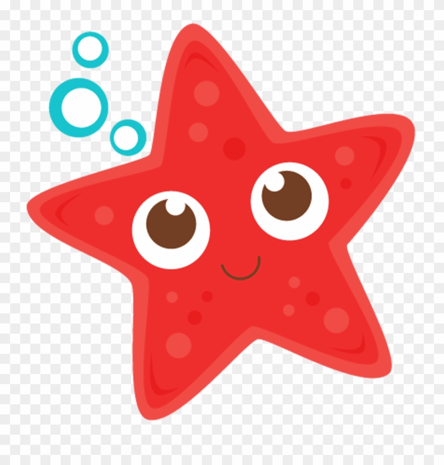 28 Collection Of Under The Sea Clipart Transparent - Cute Starfish Clipart - Png Download