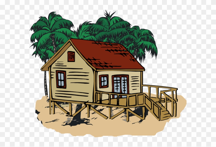 Beach House Clipart - Png Download
