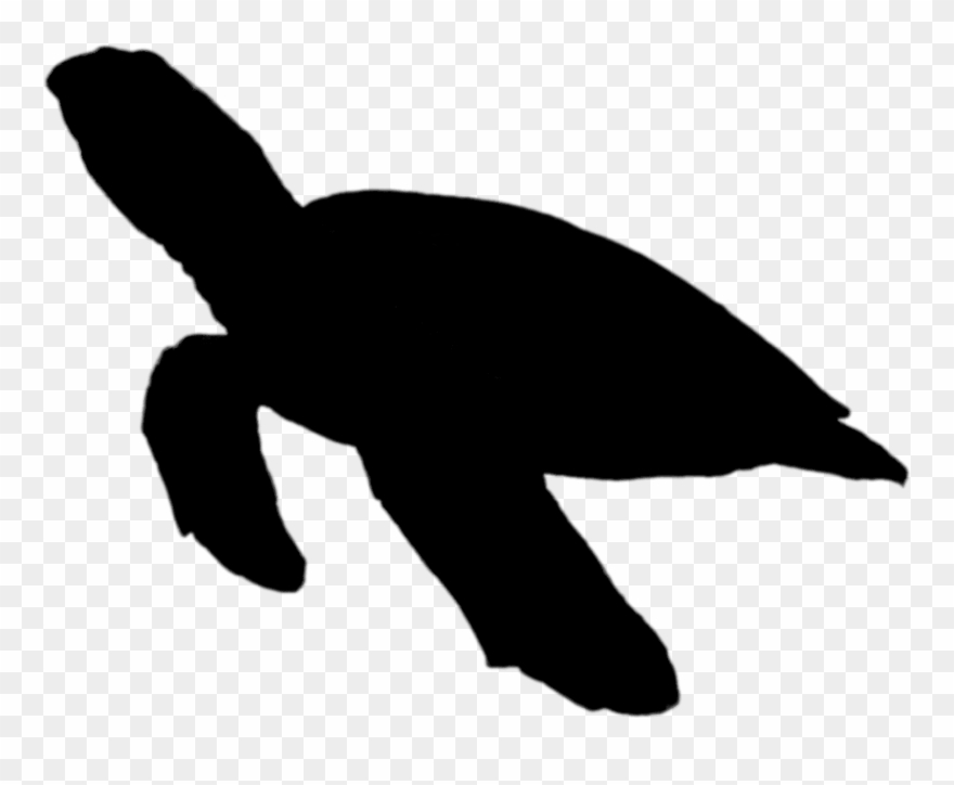 Seas Ilhouette Sea - Sea Turtle Silhouette Png Clipart