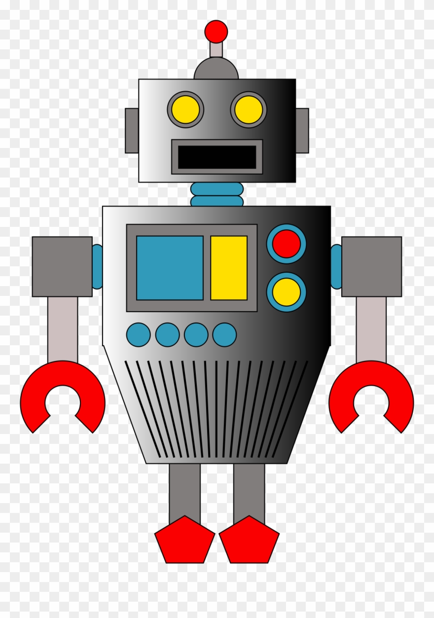 Big Image - Simple Robot Face Clipart