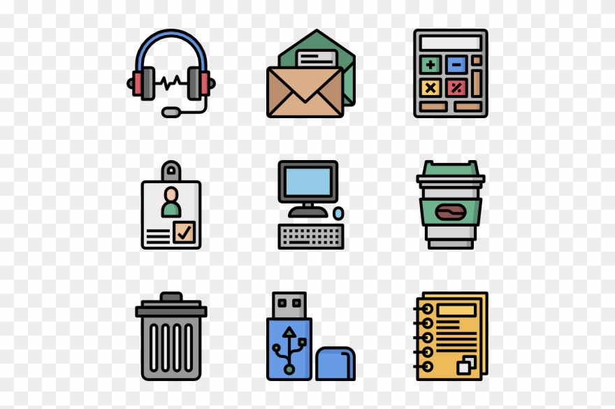 Office Stationery - Online Marketplace Clipart