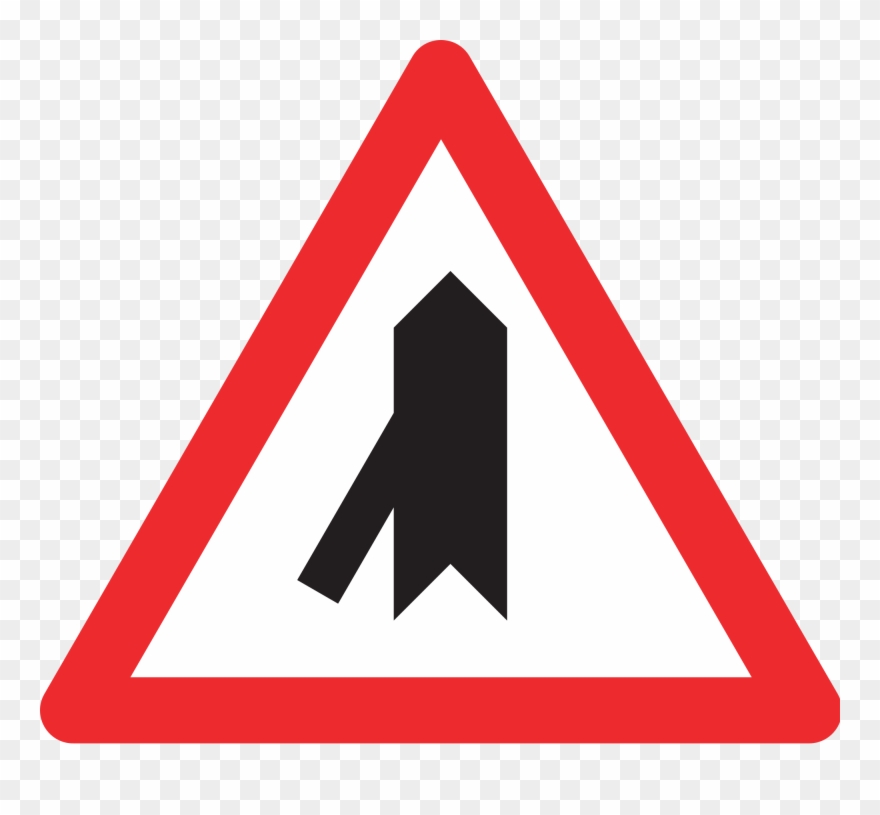 Ch Vortrittssignal Einfahrt Von Links - Traffic Merges From Left Clipart