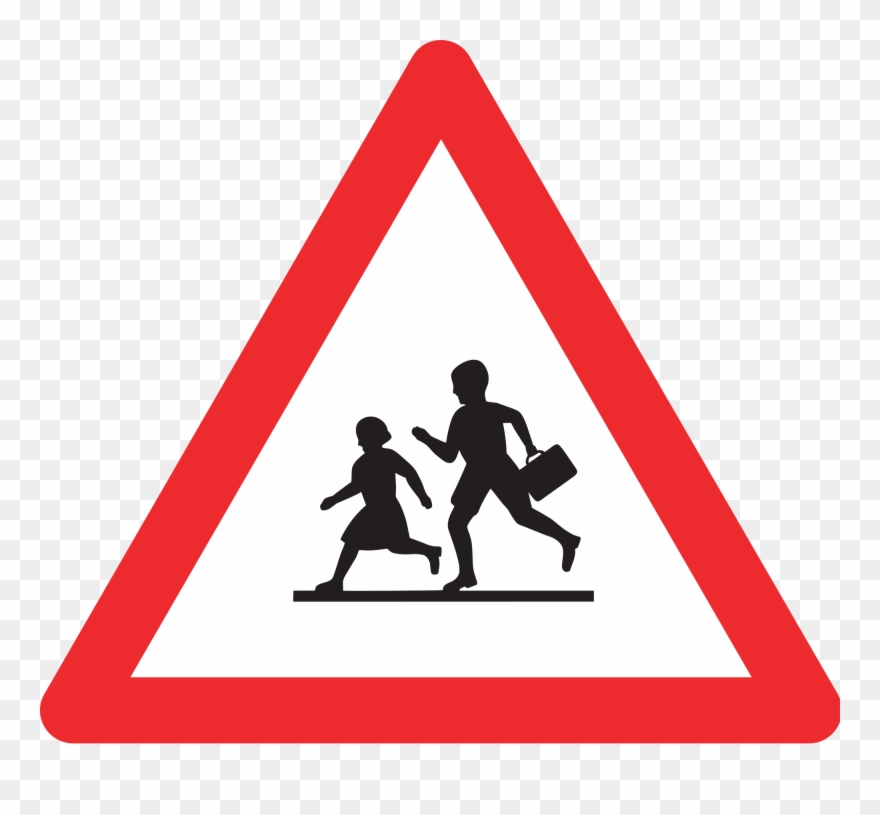 Open - Running Horse Traffic Sign Clipart