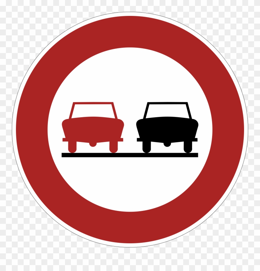 Open - Señal De Transito No Adelantar Clipart