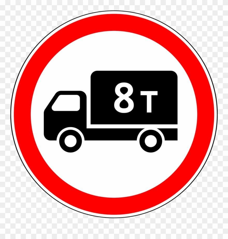 4 Russian Road Sign - No Caravan Sign Clipart
