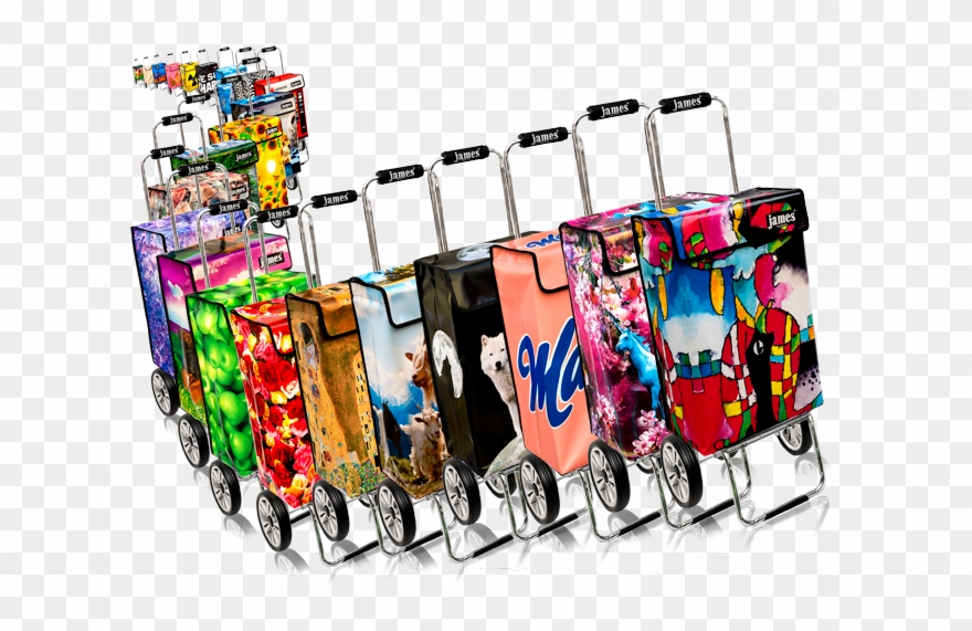 So Viele Tolle Bunte James - Einkaufstrolley Design Clipart
