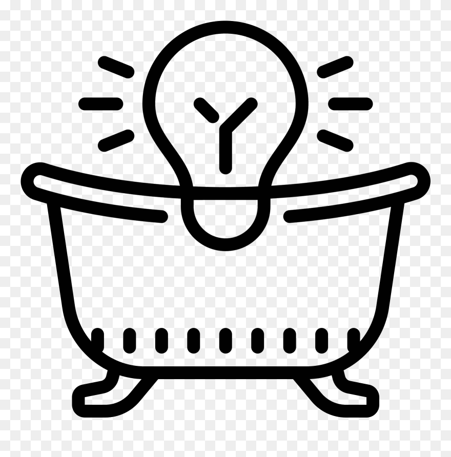 Bad Licht Icon - Bathtub Clipart