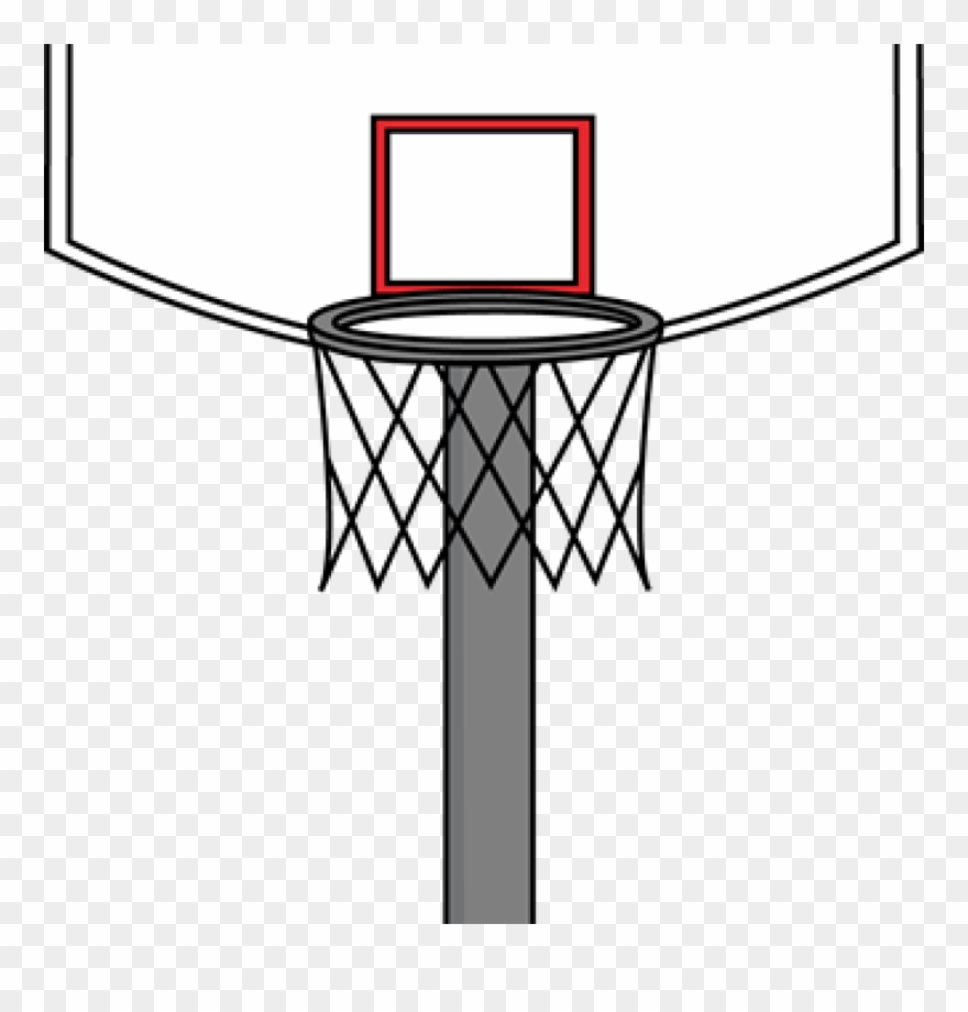 Basketball Hoop Clipart Printable Basketball Art Basketball - Basketball Hoop Backboard Clipart - Png Download