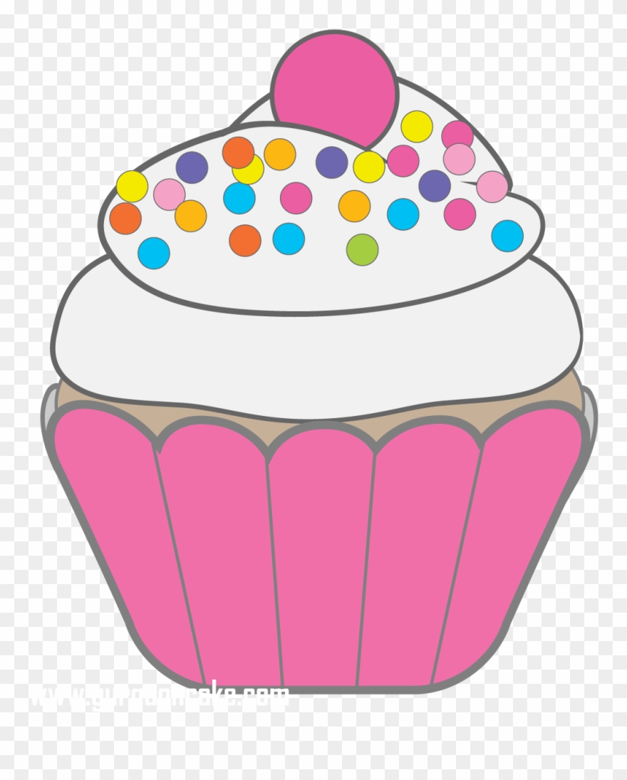 Banner Freeuse Stock Happy Birthday Free On Dumielauxepices - Vanilla Cupcake Clip Art - Png Download