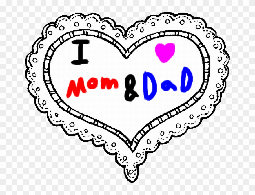 Mom And By Roxaspikachu - Love My Mom And Dad Clipart