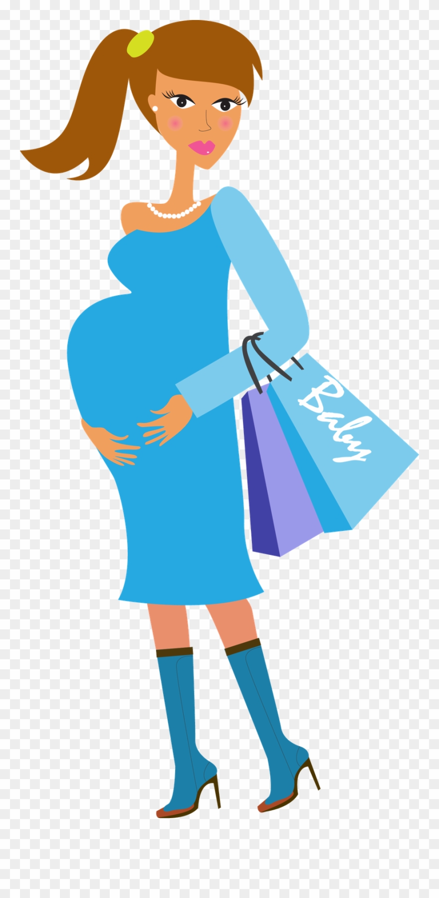 Say Hello - Pregnancy Clipart