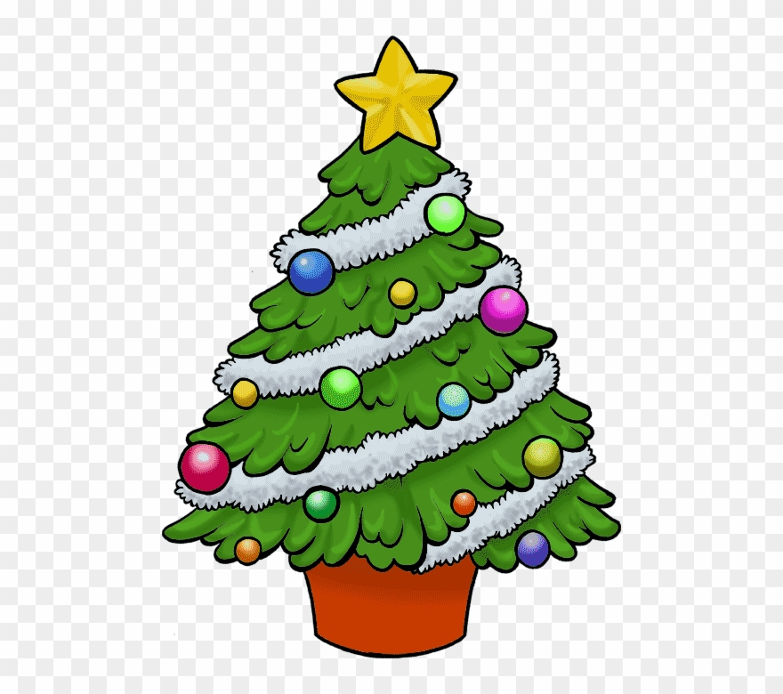 Tree Clipart No Background - Christmas Tree Clipart Transparent Background - Png Download