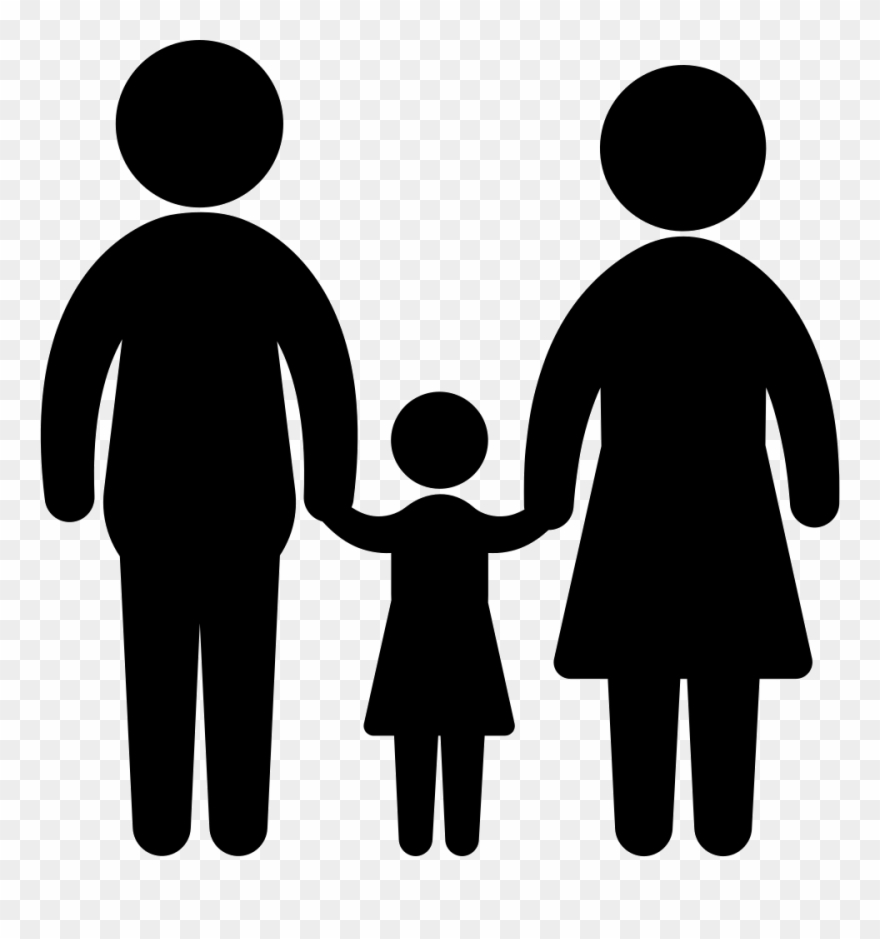 Father Daughter And Mother Comments - Mother And Father Silhouette Clipart