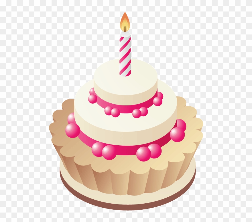 Cute Birthday Cupcake Clip Art - 1st Birthday Cake Gif - Png Download